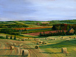 Haybales Farmland - Maurice Bernard